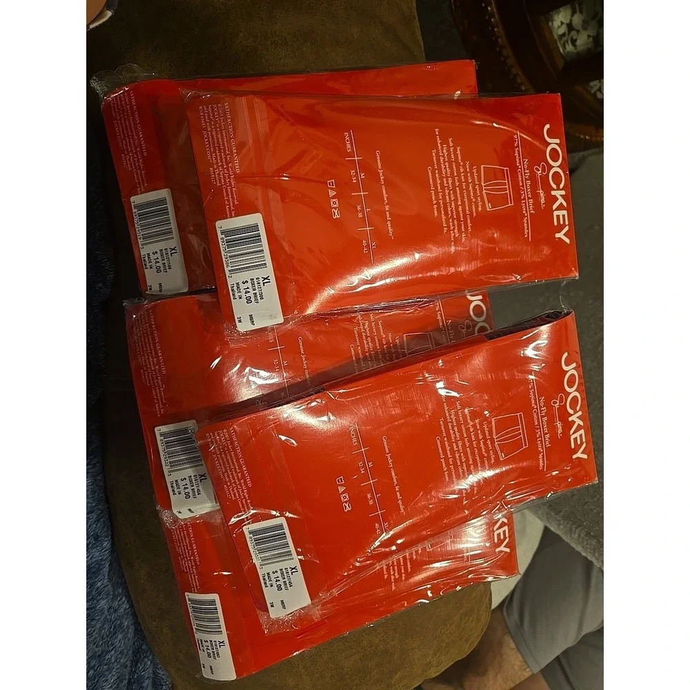 Jockey Supima Cotton Sport Boxer Brief XL Lot of 5 Stretch Rib No Fly NWT 2005
